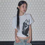 Still Hide Tee (White) F25QB139