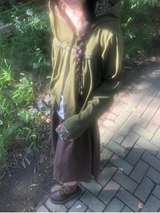 clover hood cardigan