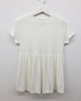 シルクシャーリングフレアTシャツ (3color)