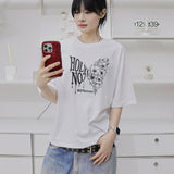 BLOOM BUTTERFLY OVER FIT SHORT-SLEEVE T-SHIRT_WHITE