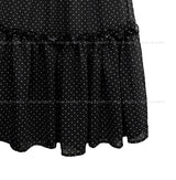 Rinko Dot Frill Chiffon Skirt