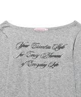 Sheer Wool Tencel LS Tee Grey (KIB6MFT566A)