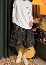 Camo Pocket Cargo Bermuda Shorts 2COLOR