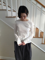 Bias snap long sleeve (4color)