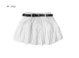 Fodin Balloon Belt Mini Skirt