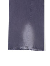 Button-fly wide denim pants