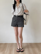 Block Stripe Loose Fit Shirt