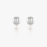 Silver925Post Rolling Shell Earrings