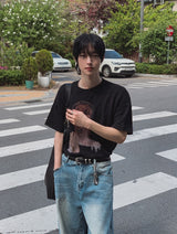 ルアテクスチャーボウィ半袖Tシャツ