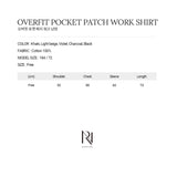 OVER FIT POCKET PATCH WORK SHIRT