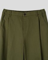 Marel One-tuck Wide Cotton Pants