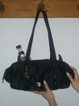 Devil round boston bag _ Black