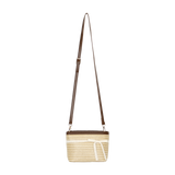 LACE RIBBON RATTAN BAG