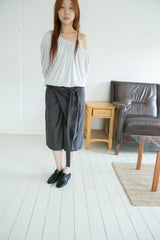 wrap strap bermuda pants(3colors)