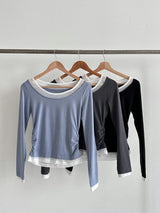 ロングスリーブレイヤーリングTシャツ - 3 colours