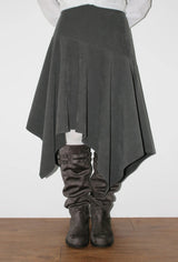 SOFT UNBALANCE FLARE SKIRT