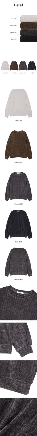 [Unisex] ベルベットゴルギスウェットシャツ(4color)