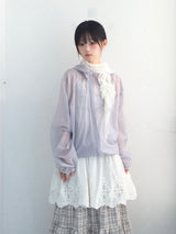 Light touch cropped hooded jacket