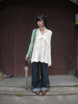 Mitoo Dot Wrinkle See-Through Muffler