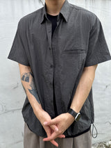 String Nylon Short Sleeve Shirt 4C