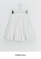 Galten shirring banding midi skirt