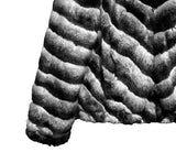 Wavy Gradation Fur Jacket