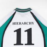 HIERARCHY STUDIOS Unruled - アイボリーラグビーオーバーサイズポロジャージ