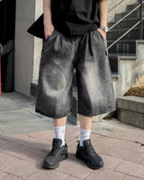 Dera Side Snap Bermuda Denim Pants