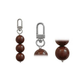 three beads keyring - 8colors