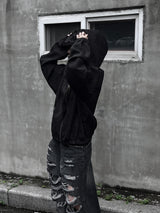 [unisex] summer cool see-through hooded zip-up (2color)