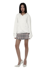 [ Pre-order ] Kleen club henley hoodie, White