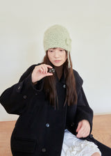 Clover Broach Beanie - Pistachio