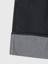 Patched Bermuda Roll-up Denim