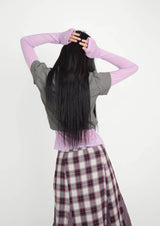 slim puff zip-up