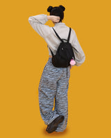 ゼブラバンディングパンツ - スカイ