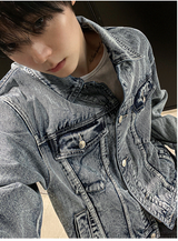 contemble snow denim jacket