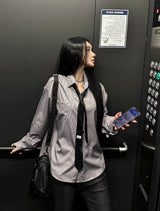 Silk Stripe Classic Shirt
