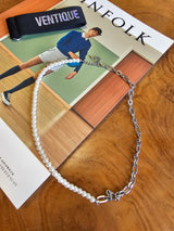 VENTIQUE Surgical Fake Pearl Half Necklace