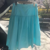 [MADE] ソルベ バンド ボタン シャーリング フレアスカート (2 Colors)