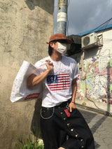 Vintage Clyde American Flag Short-Sleeved T-Shirt 3C