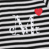 LOVRITS MINI HEART LOGO STRIPE RAGLAN HOOD ZIP-UP (2Color)