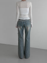 Ubel bootcut denim pants