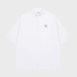 [UNISEX]スモールクラウドビアスマイルオーバーサイズフィット半袖シャツ