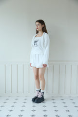 FURRY BOLERO CARDIGAN (2 COLORS)