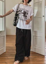 ハッピーピクチャープリンティング半袖Tシャツ