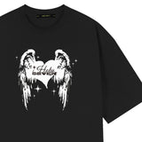 ホーリーハートエンジェルオーバーフィット半袖Tシャツ_BLACK