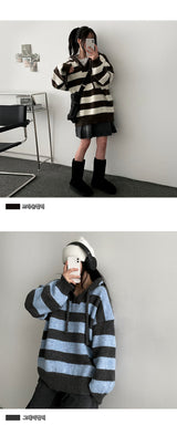 Basson's hooded knitwear