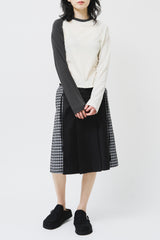 (W) Lowkey Checked Skirt (2color)