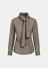 Noelle Draped Tie Blouse