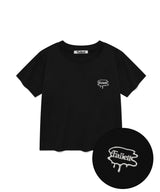 SILVER BRUSH LOGO SHORT SLEEVE BLACK